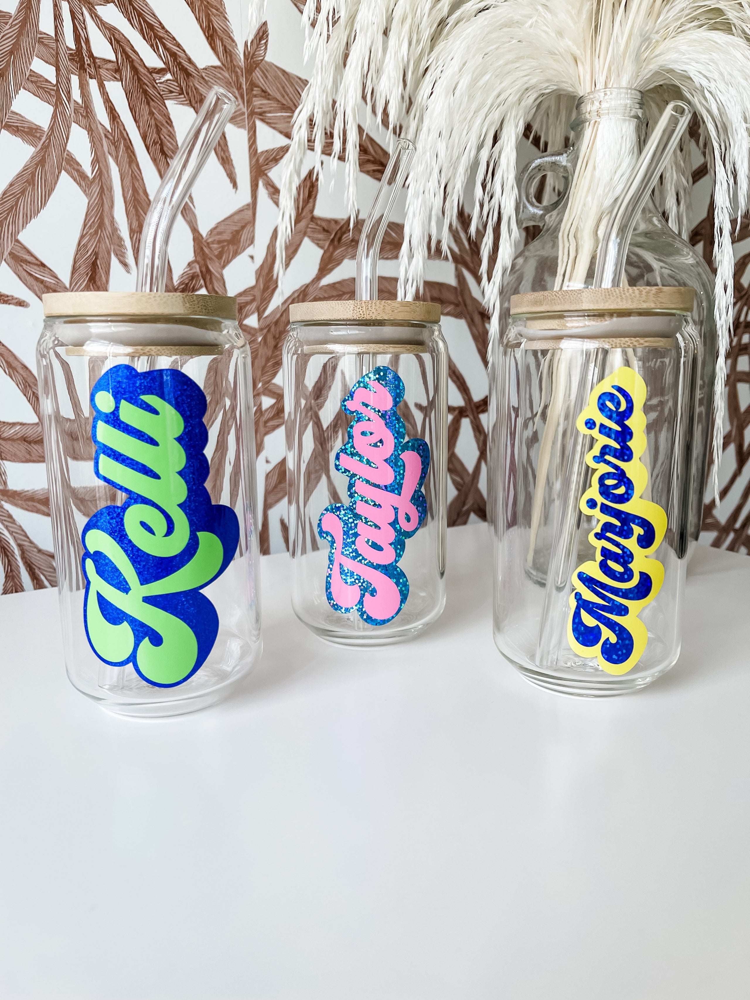 Customizable 16 oz glass can cup, beer can cup, clear or frosted, glas –  Amanda's Crafty Creations